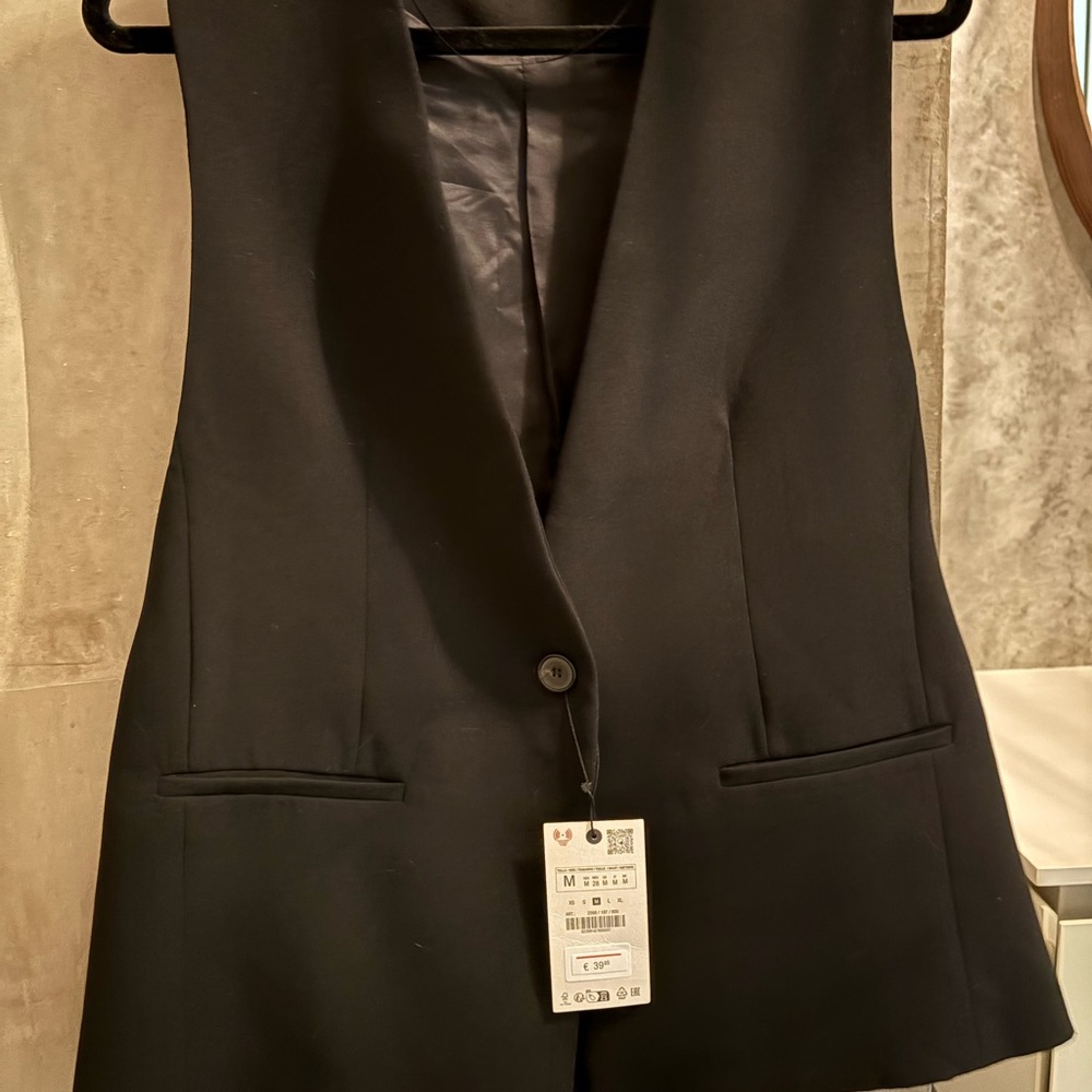 Zara Black Vest
